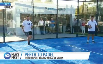 Padel Perth Reabold first TV appearance