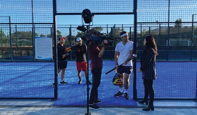 Channel 9 showed the benefits of playing padel