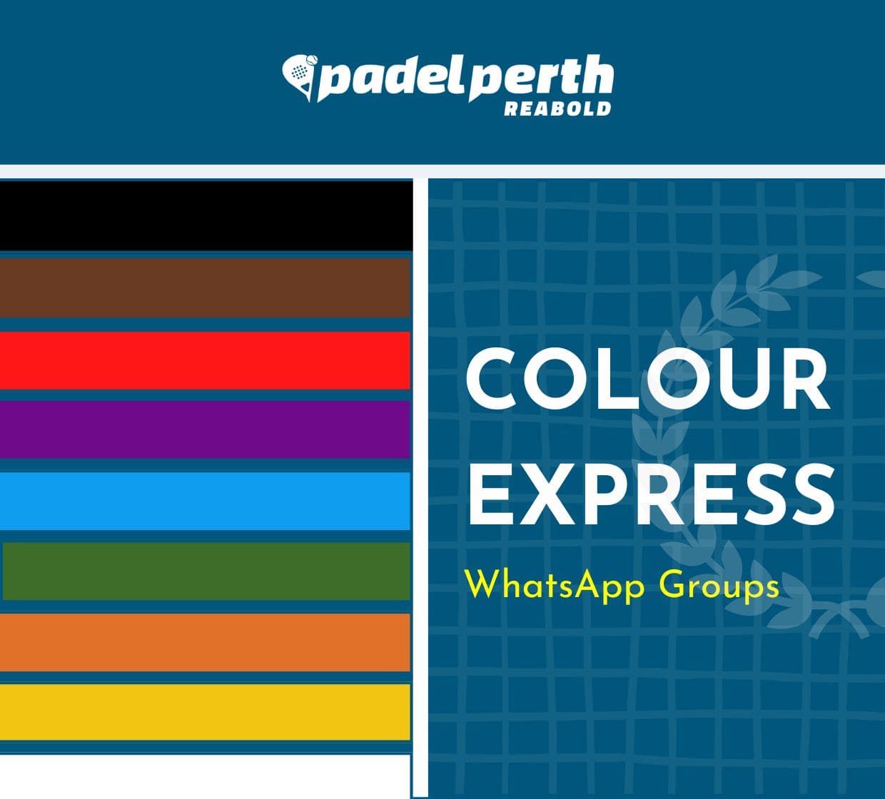 Padel Colour Express - Play Padel Perth